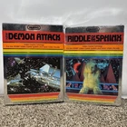 Atari 2600 CIB Imagic Game Lot Demon Attack Riddle Of The Sphinx Tested