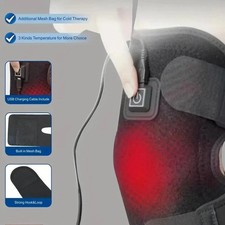 Electric Heated Knee Brace Arthritis Pain Relief Joint Support Warmer