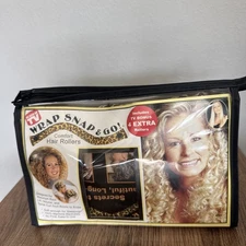 Vintage Snap & Go Comfort Spiral Hair Rollers As Seen On TV Pack Of 12 Open Box