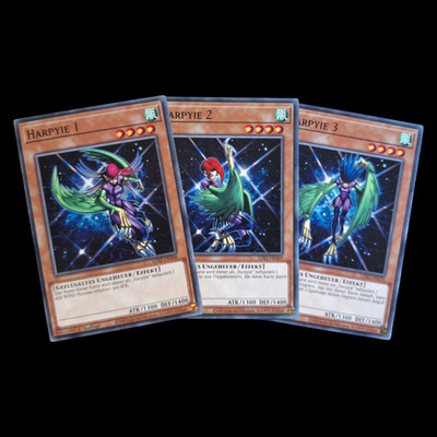 YuGiOh Harpyie 1 - 3 Set Common 1. Auflage NM Deutsch LDS2 Harpyie 2 Harpyie 3