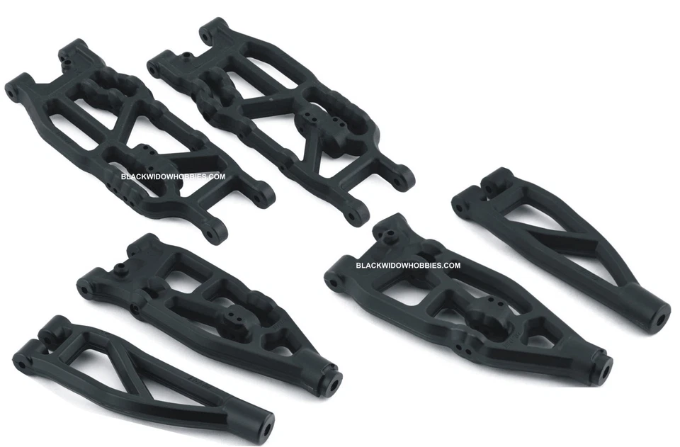 RPM 81572 81602 Front 81722 Rear Black A-Arms Arrma 6s Kraton Outcast V5 & EXB - Image 2 of 2