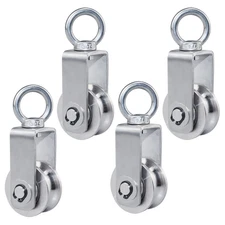 Cable Pulley Wheel Stainless Steel Swivel Pulley Block Silence Rotation Tractio
