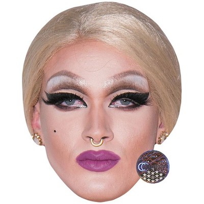 Pearl Liaison Celebrity Mask, Flat Card Face, Fancy Dress Mask
