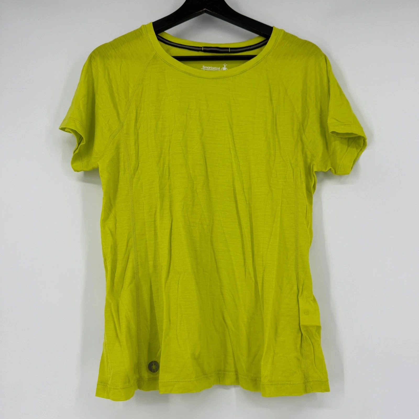 Smartwool Merino Sport Short Sleeve Tee Neon Yellow Womens Large VN751407