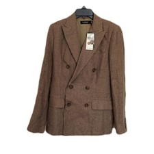 Lauren Ralph Lauren Women s NWT Tan/Brown checkered print blazer size 2