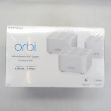 NEW RBK13 Netgear Orbi Whole Home Mesh Wi-Fi System Dual Band Wi-Fi Up To 4500Sq