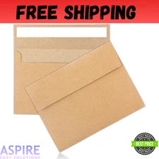 50 Pack Kraft Envelopes 4 X 6 Inch Brown Envelopes,A4 Envelopes, Card Envelopes,