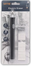 ARTME Electric Eraser/Automatic Rubber - 22pcs Refills Black & Grey 
