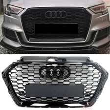 Audi A3 8V S3 S-Line 2016-2020 Griglia Radiatore in Ottica RS3 Look Nero Lucido