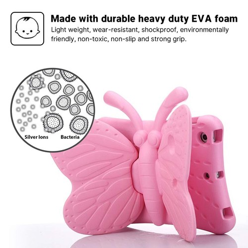 3D Butterfly Case for iPad 10.2 iPad 7th 8th 9th Shockproof Rugged Heavy Duty - Picture 6 of 7