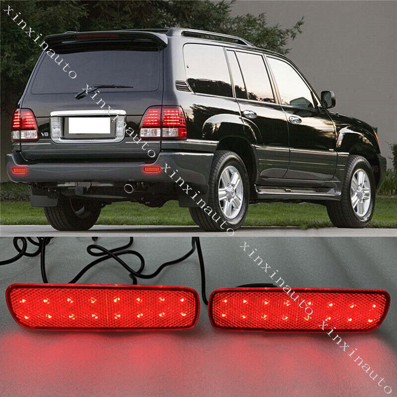 LED Rear Bumper Fog Lamp Light For Toyota Land Cruiser 4500/4700/LC100 1998-2007
