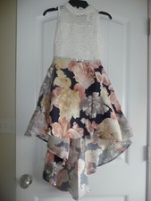 NEW NWT Speechless Girls Sparkling Lace-Floral Hi-Lo Formal Dress Size size 8