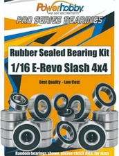 NEW PowerHobby Pro Series Rubber Sealed Bearing FOR Traxxas 1/16 E-Revo Slash 4x