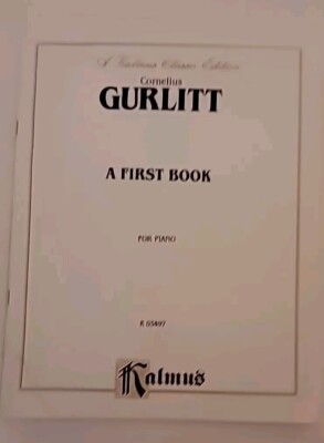 A First Book (Kalmus Classic Edition) by Cornelius Gurlitt for Piano, VG Used PB