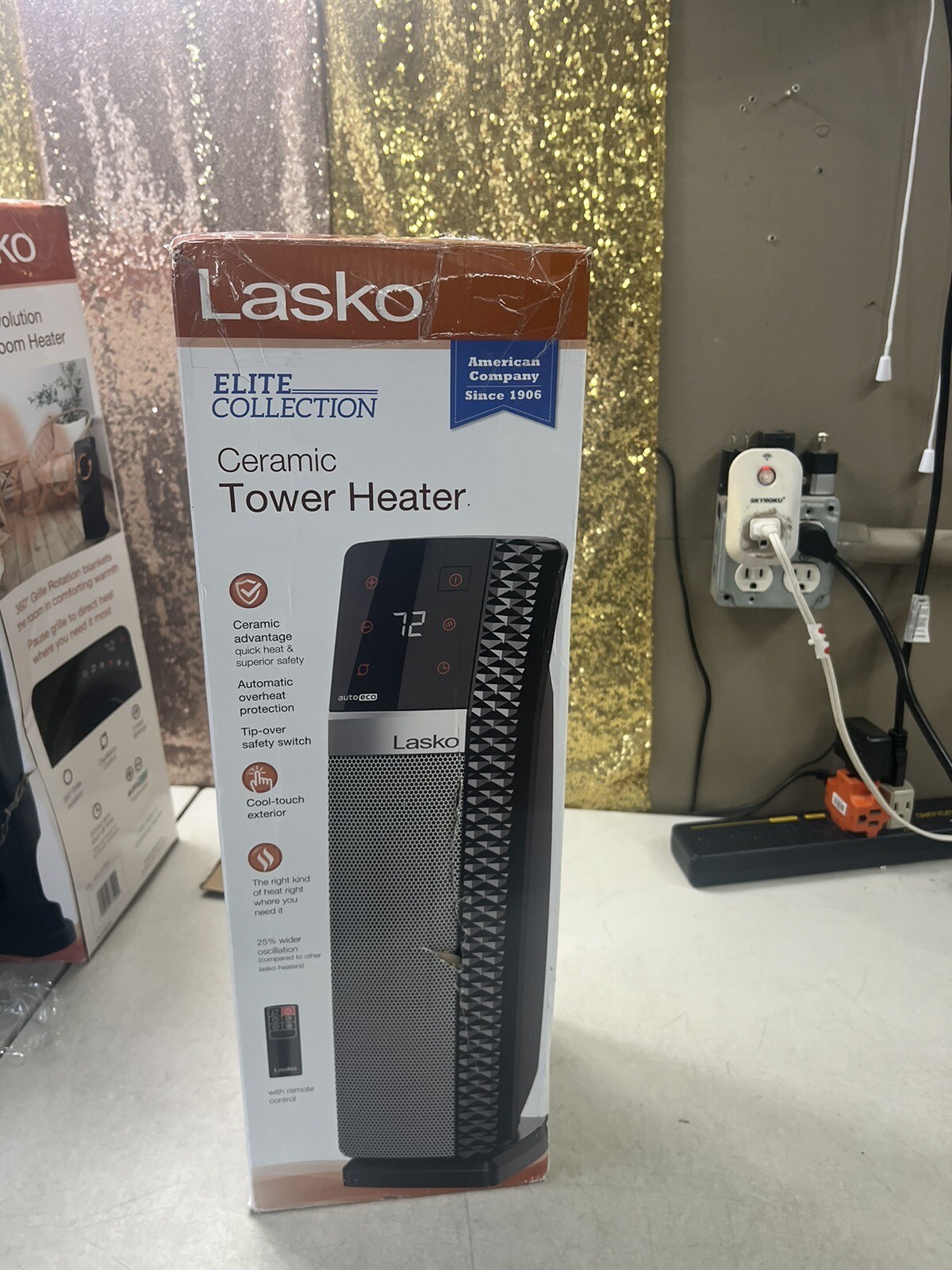 Lasko Elite Collection Ceramic Tower Heater w/Remote Model CT22445 22