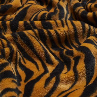 Bas Phillips African TIGER Queen Bed Blanket. 400gsm Microfibre Polyester 