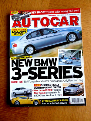Autocar Magazine 1 March 2005 New BMW 3-Series, Lexus IS200, Passat, Baby Aston