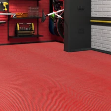 90x300 Cm Thick 5mm Pvc Hollow Anti Slip Floor Mat Non-Slip Floor Mat - Red