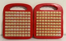 Red Push-n-Learn Division  Addition Plastic Educational Math Toy Vintage Lot 2