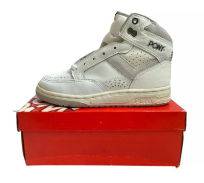 vintage youth pony rimbo high top sneakers shoes big kids boys sz