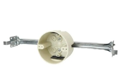 NEW 4 in. 14 in. To 24 In. Adjustable New Work Ceiling Box with Bar