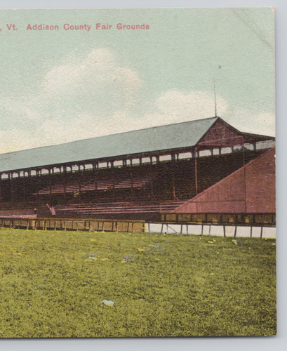 Middlebury VT The Grand Stand Addison County Fair Grounds Vermont Postcard 1910s - Picture 5 of 5