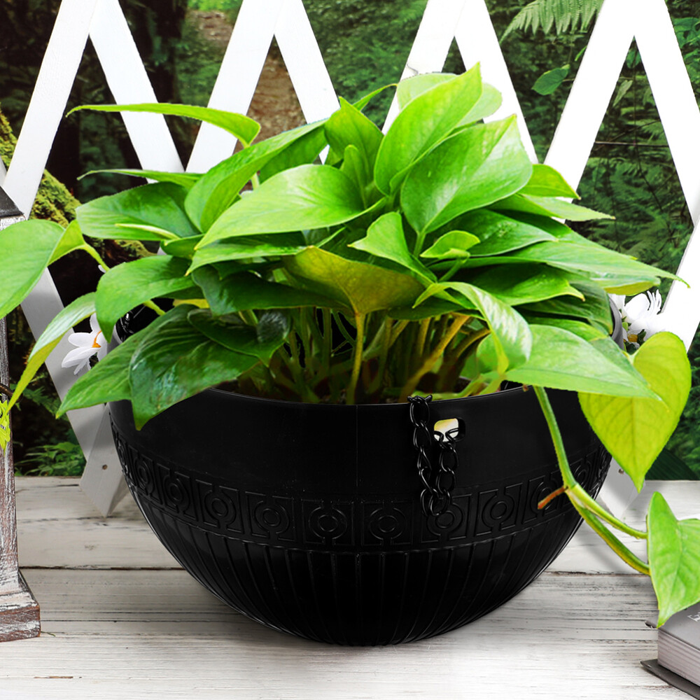 2pcs Self Watering Hanging Plant Pot Plastic Outdoor Indoor Hanging Flower Pot