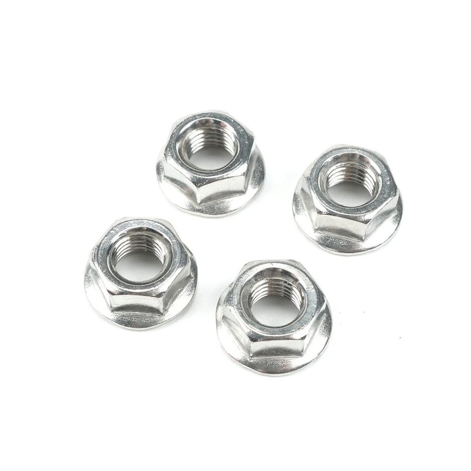 Kit de instalación de brida de escape par bridas juntas clips en C tuercas arandelas para Harley Foto 4 de 4