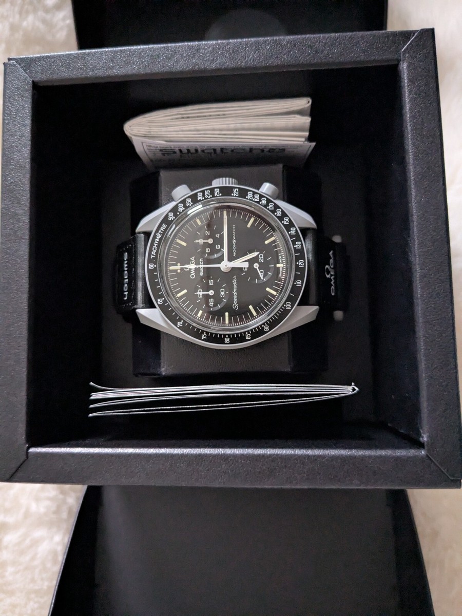 Swatch x Omega Mission to the Moon Black Unisex Adult Watch