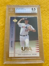 2003 Upper Deck USA  National Team Justin Verlander BGS 8.5 NM-MT+ 