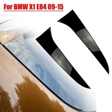 Schwarze Heckscheibenspoiler-Seitenflügelabdeckung für BMW X1 E84 2009-2015