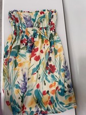 Multi Colored 21 Strapless Dress Lined Size S Excellent Length 25"