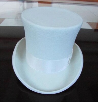 Vintage Top Hat Wool Mad Hatter Tall Hat Height Magic Performing Cap18CM Gifts