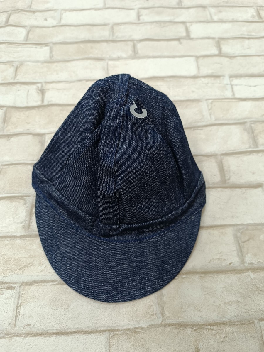 Vintage Kromer Hat 80s Skater Surfing beach cap fitted Blue Denim Size 5/8