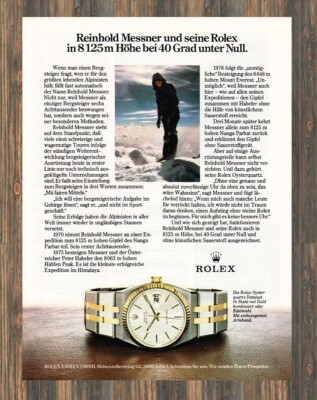 Rolex Oysterquartz Datejust - Reklame Werbeanzeige Original-Werbung 1980