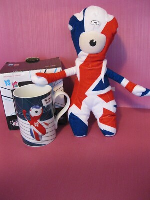London 2012 Olympische Spiele Maskottchen Tasse offizielles Produkt - Wenlock Be Your Best NEU UND VERPACKT