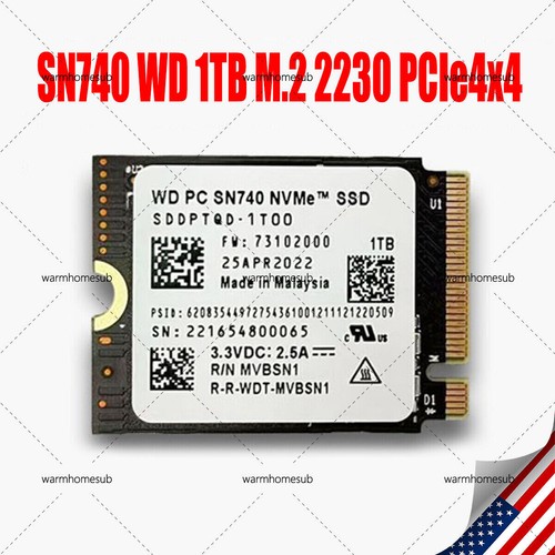 在庫有り お買い得 24時間以内発送 SN740 1T 1TB 2230 steam deck