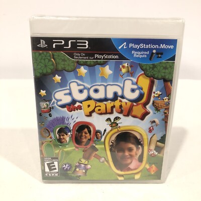 START THE PARTY PS3 SONY PLAYSTATION 3 BRAND NEW 2010 MOTION EYE CAMERA GAME