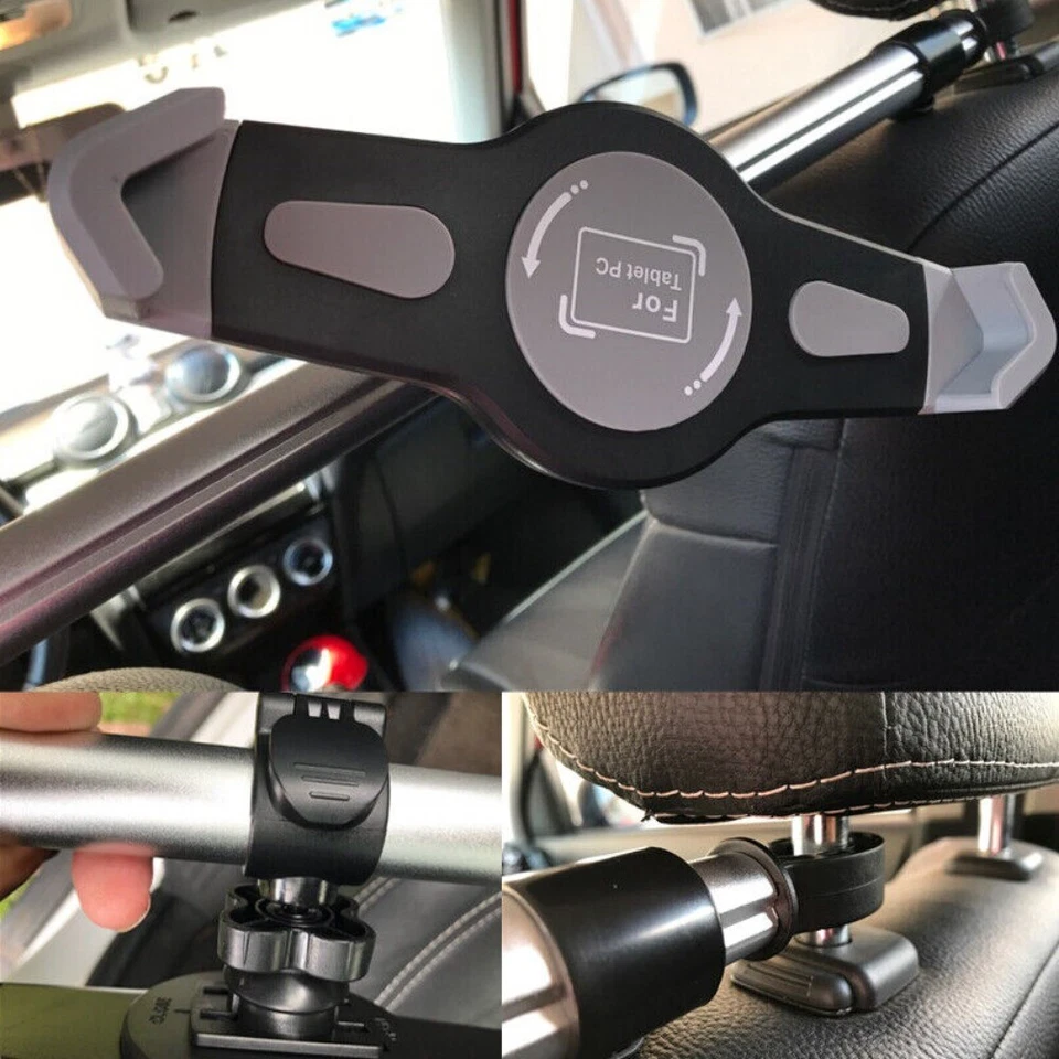 Universal Car Back Seat Holder Headrest Mounting Holder For 9-14" iPad Tablet AU - image 4 of 4