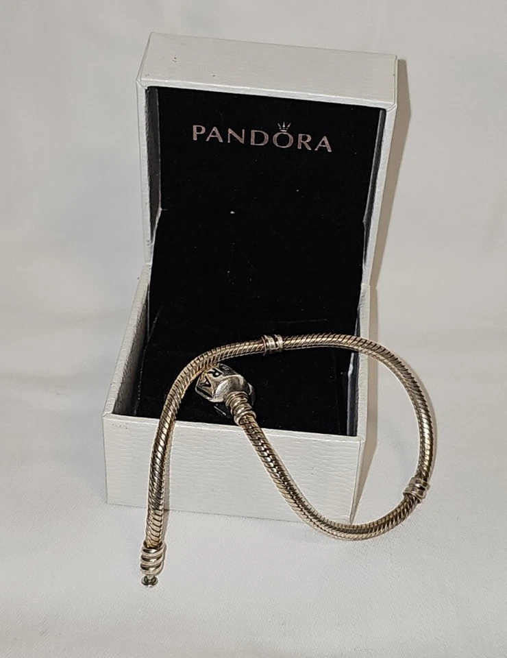 Pandora Armband ca.19.5 cm 925 echt Sterlingsilber f.Charms Armkette Orginal - Bild 2 von 4