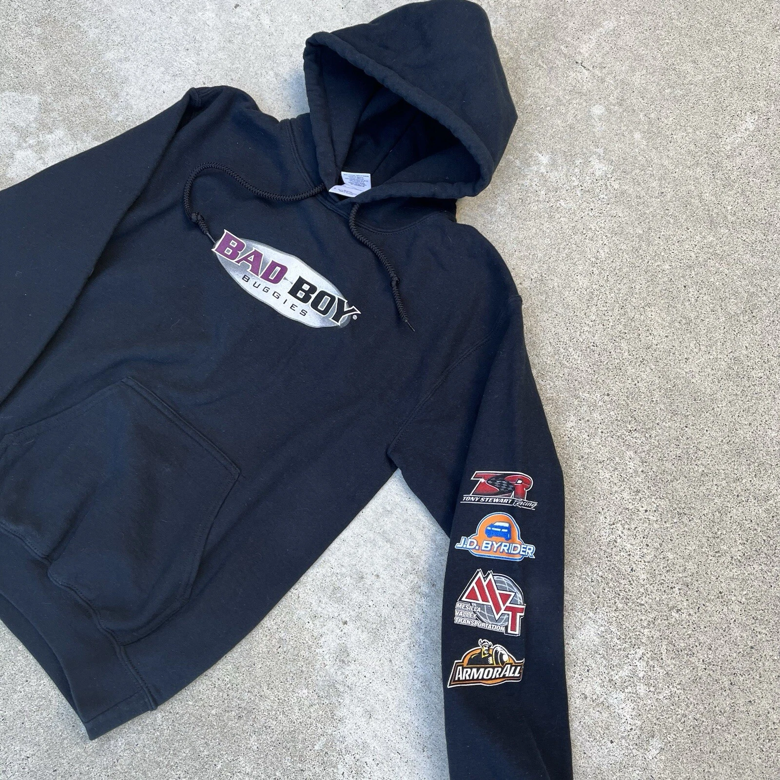 VETEMENTS Felpa con cappuccio vintage Racing Bad Boys Apparel biker moto taglia small 07