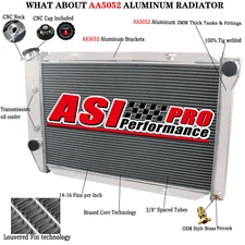 4 Row Aluminum Radiator Fit 1971-1973 Ford Mustang 1969-1972 LTD Torino CC381 AT