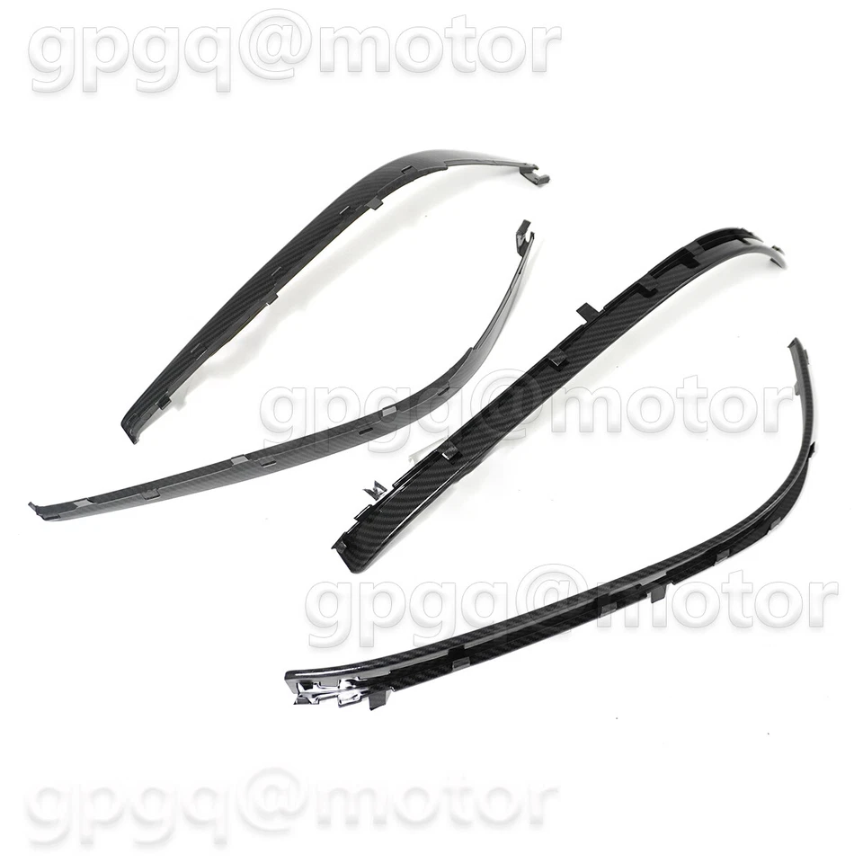 For Jeep Grand Cherokee Carbon Fiber Front & Rear 4x Fender Flare Extensions Kit - Image 4 of 4