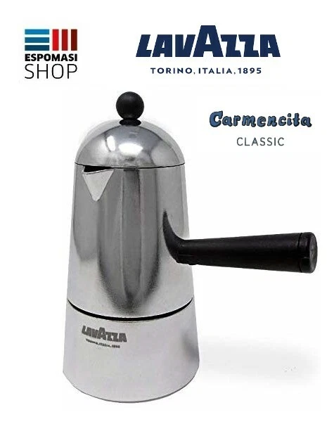 CARMENCITA LAVAZZA MOKA ALUMINUM COFFEE MAKER VARIOUS SIZES NEAPOLITAN