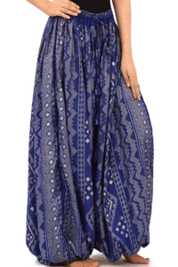 Tribal Belly dance Bloomers Assuit Print Harem Pants Very Full