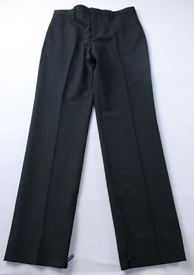 Off-White Men's Paperclip Detail Straight Leg Pants TM8 Black Size US:38 IT:48