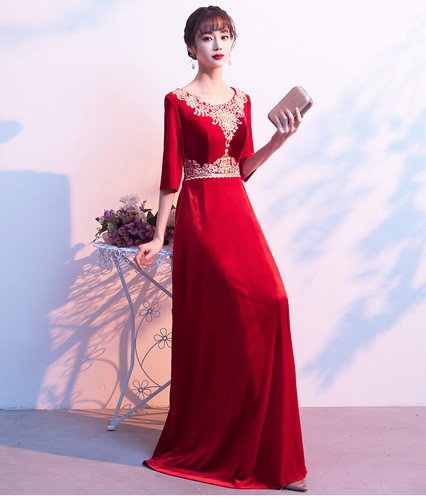 NEW Evening Formal Party Ball Gown Prom Bridesmaid Show Chorus Host Dress MSF085 - Picture 7 of 15