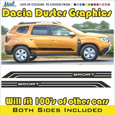 Dacia Duster Side Stepway Sandero Streifen Abziehbilder Aufkleber Grafik KOSTENLOSER VERSAND 015