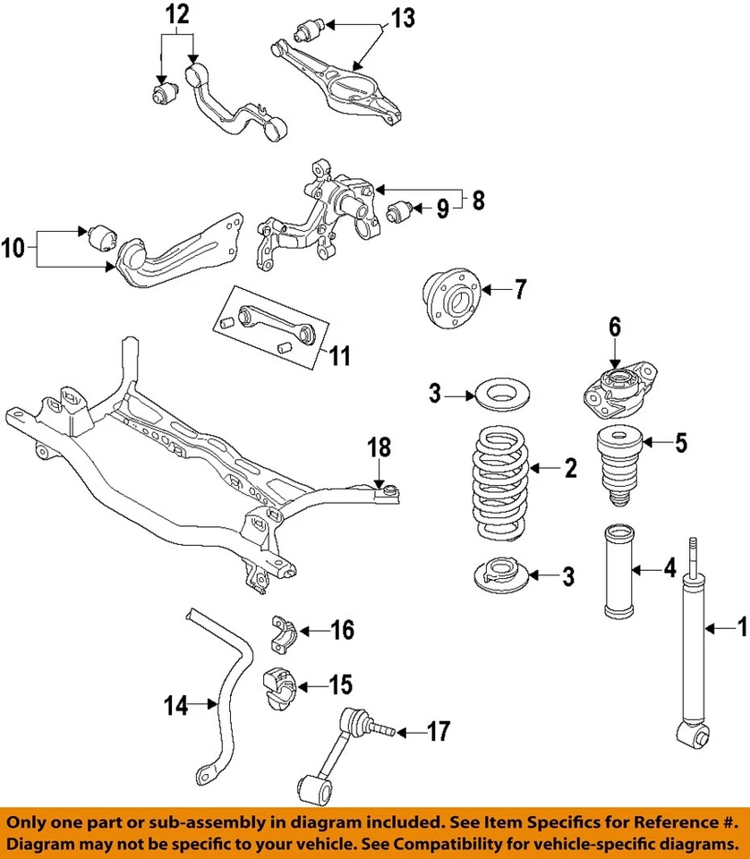 二手后下控制臂后部适合:2012 大众高尔夫 gti 控制 ar — 第 3/4 张图片