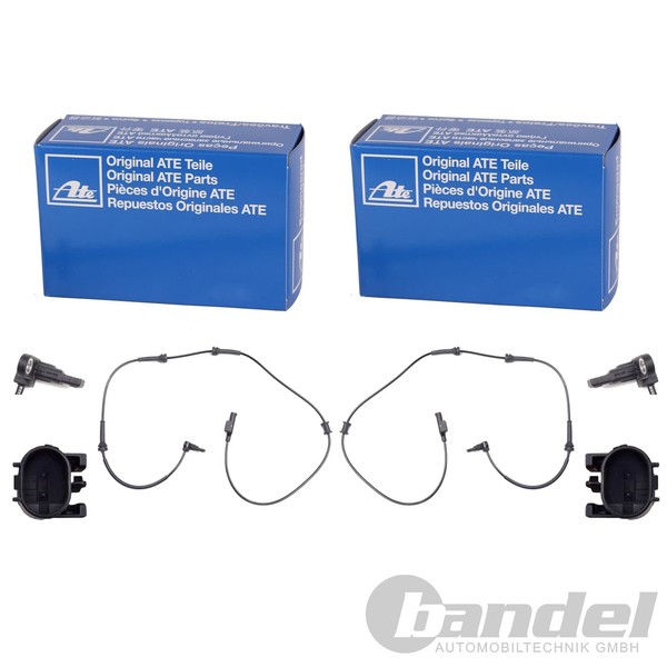 2X ATE ABS-SENSOREN Vorne Passend FÜR Abarth 500 500C Fiat 500 Ford KA-image